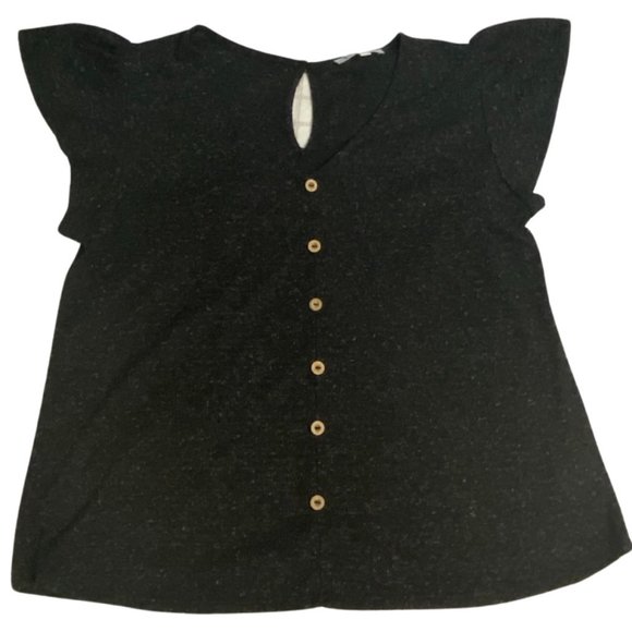 love J Tops - Love J Women's Slate Colored Blouse Size Extra Large